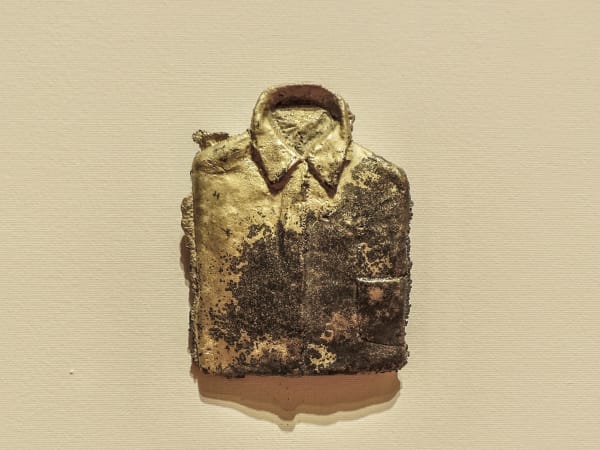 Amol K Patil, Gaze Under Your Skin, Bronze sculpture , 5 x 4 x 0.5 inches, 2020