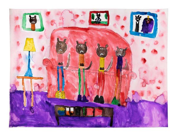 Family of Ferrets Print