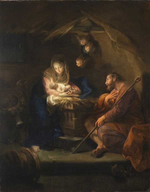 Pompeo Batoni ( Lucca 1708, Roma 1787) , Natività