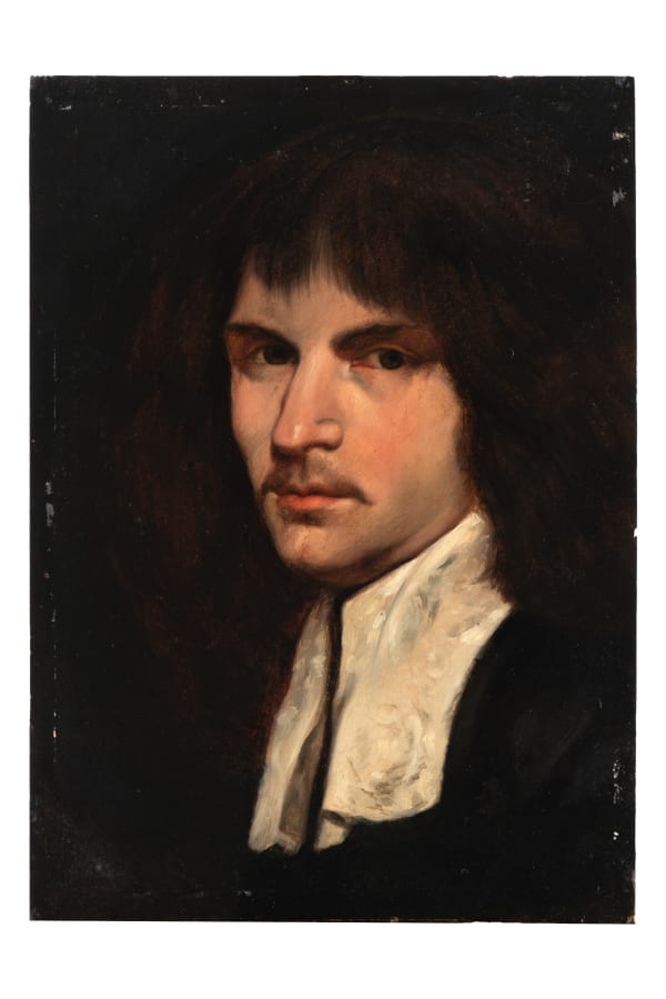 Maestro del Gentiluomo di Brera ( Attivo a Roma nel XVII secolo) , Ritratto Virile , XVII Secolo