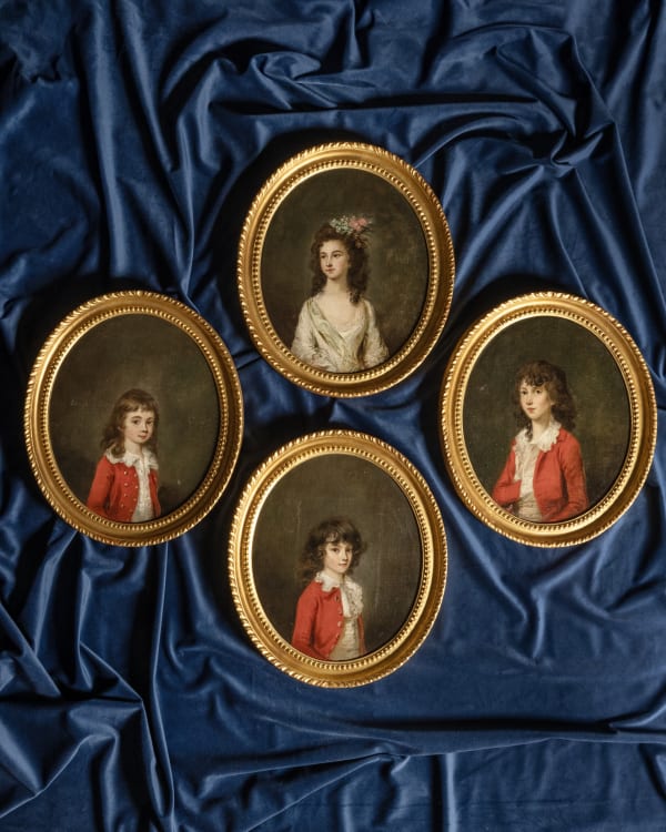Thomas Hickey ( 1741- 1824), Ritratto di Lady Graham e figli