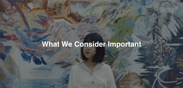 What we consider important