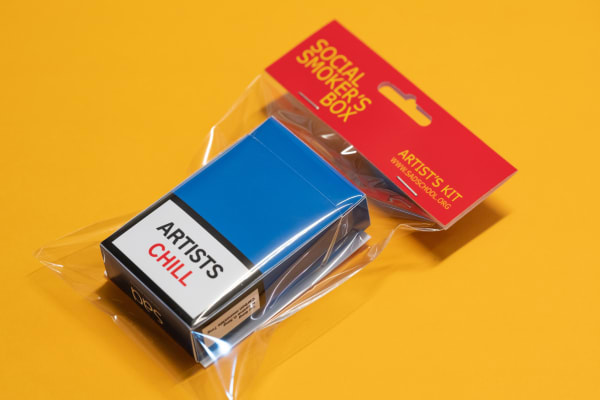 Social Smoker's Box | 2021 Handmade Paper Box | 87 mm x 56 mm x 22 mm
