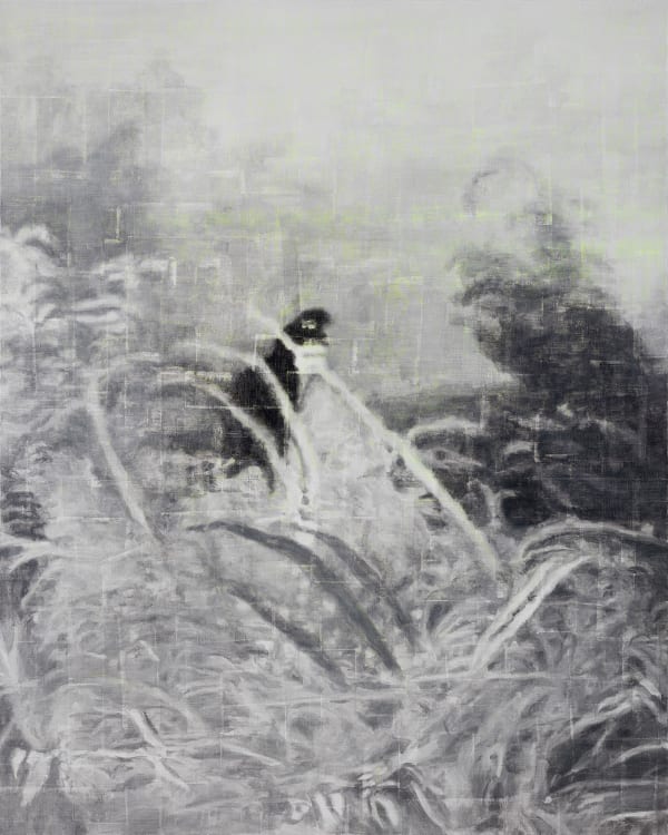 啾啾(추추),2020,리넨에 유채,227x182cm