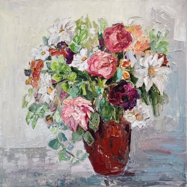 Katherine Throne Pieces of April, 2024 oil on canvas 1000 x 1000mm