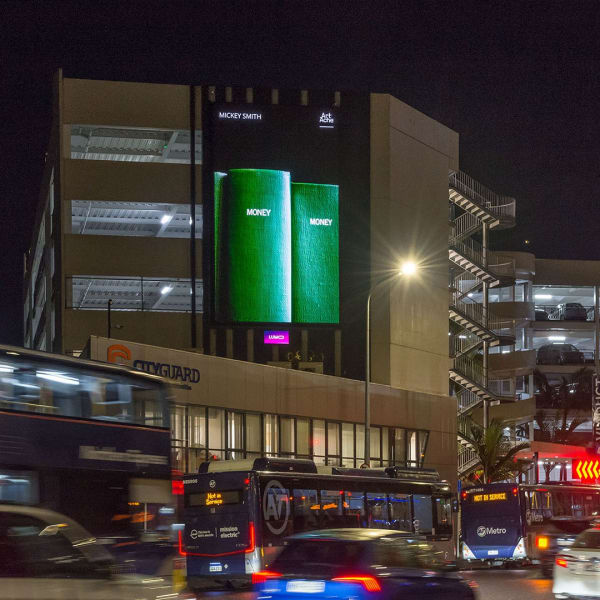 Mickey Smith’s MONEY features in the latest public art activation curated by ArtAche