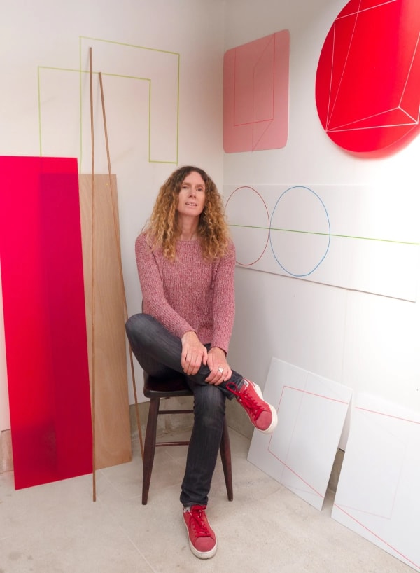 Kāryn Taylor in her studio