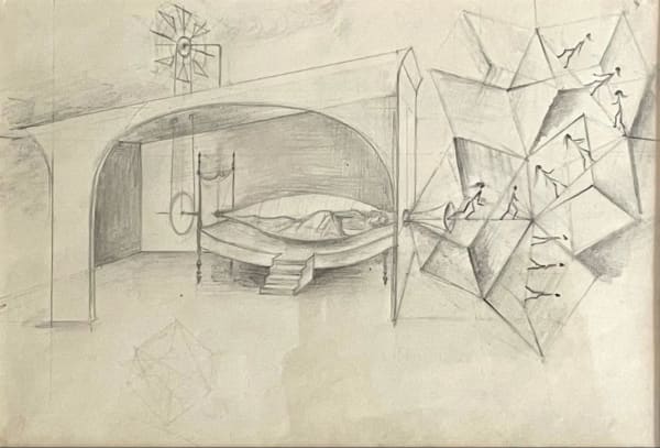 Remedios Varo, Sueño (Dreaming), 1958