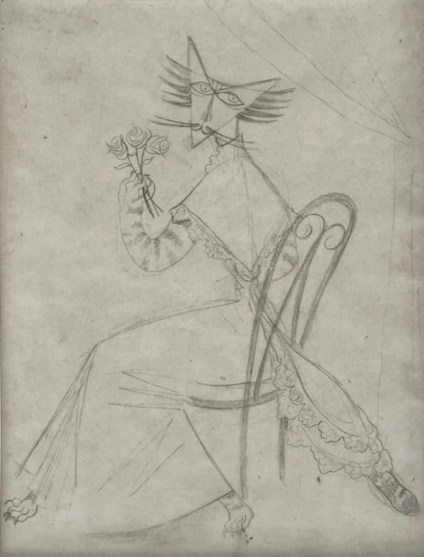 Remedios Varo, Dama felina (Feline Lady), 1950