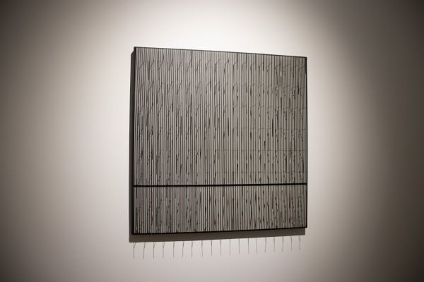 Jesús Rafael Soto,Tes Noir et rouge, 1974 Installation view