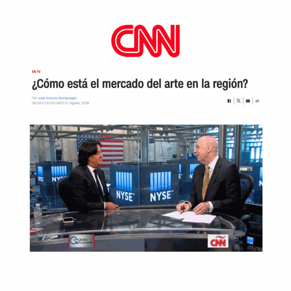 Leon Tovar Discusses the Latin American Art Market on CNN
