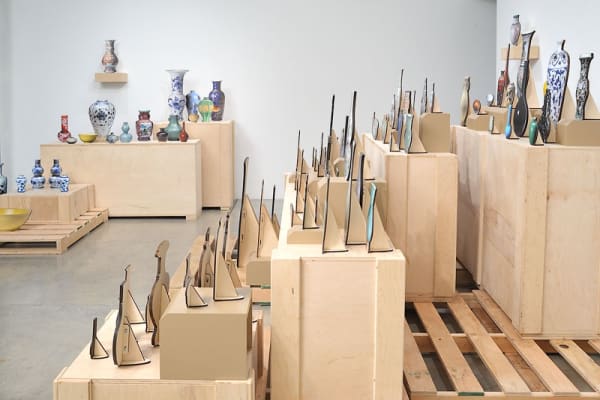 Installation images from Stephanie Syjuco’s solo exhibition RAIDERS, at Catharine Clark Gallery, 2011