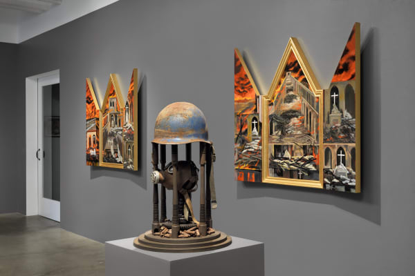 Installation image of The Last Swan Lake at Catharine Clark Gallery, San Francisco, 2022. Photo: John Janca