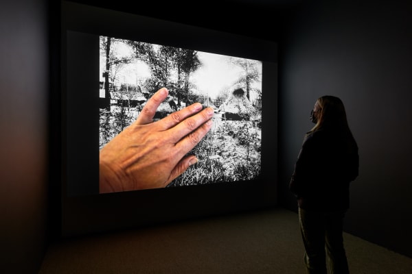 Stephanie Syjuco, installation view of Block Out the Sun, 2021