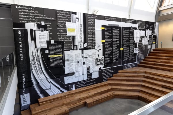 Berkeleyside: New mural at BAMPFA shows a ‘constellation of ideas’ threatened by war on DEI