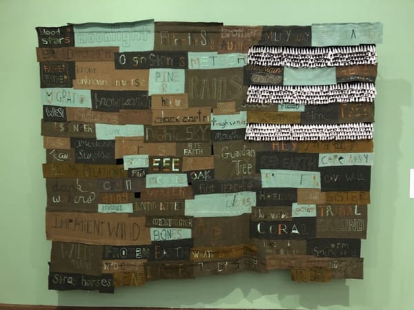 Marie Watt drew on indigenous poetry and knowledge to create her piece Companion Species: Assembly (Guardian Tree). Photo by Douglas Markowitz