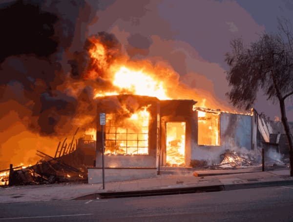 Cafe de Leche, a small coffee shop on Lake Avenue in Altadena, destroyed by the Eaton Fire. (Courtesy Kevin Cooley)