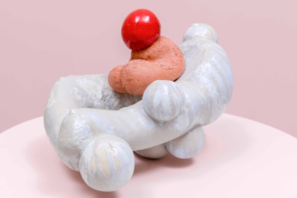 Detail Elsa Sahal Clownesses Duo 3 2020 Glazed Ceramic 26 X 43 X 30 Cm Unique