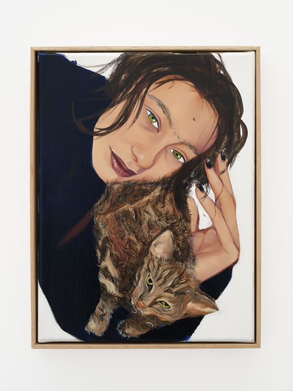 Apolonia Sokol Me & Minoy, 2025 Oil on canvas 41 x 31 cm