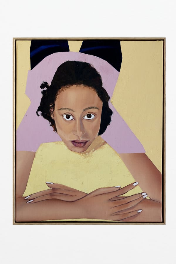 Apolonia Sokol Inès Di Folco Jemni at the studio, 2025 Oil on canvas 50 x 40 cm