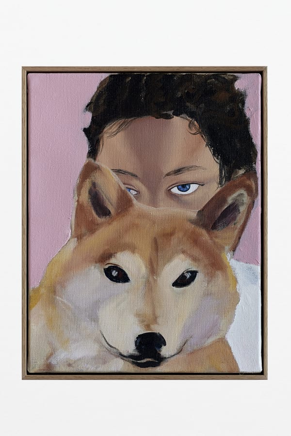 Apolonia Sokol Lena & Momi-chan, 2025 Oil on canvas 36 x 28 cm