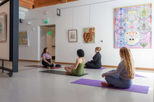 Yoga in the Gallery , Join us for our monthly yoga class, and practice yoga amongst art!