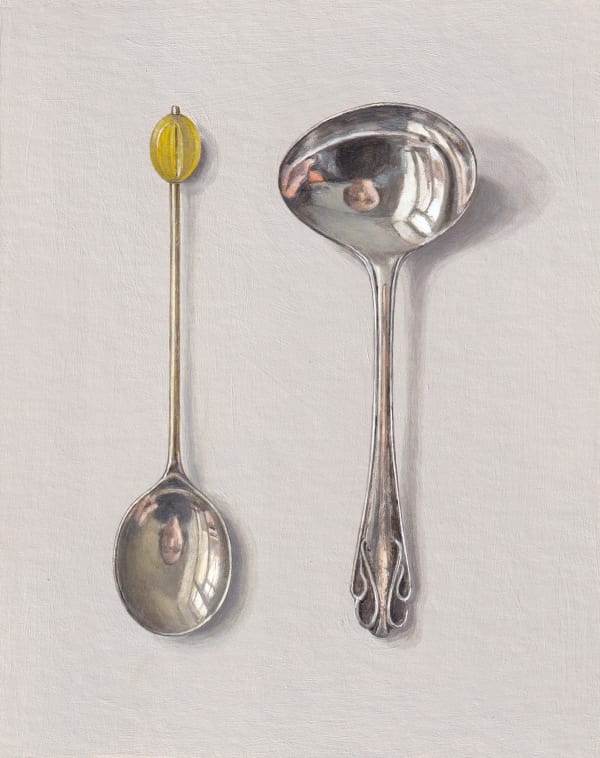 Rachel Ross, Two Spoons Painted by a Window