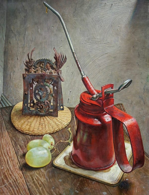 Michael Taylor, Petrified Clock with Oil Can