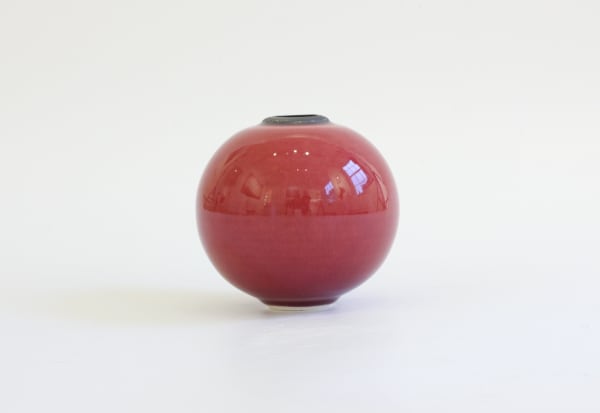 Tricia Thom, 65. Mini moon jar copper red