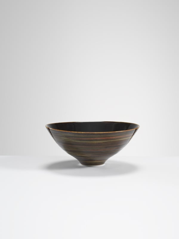 Chris Keenan, 84 Multi-striped and tenmoku bowl