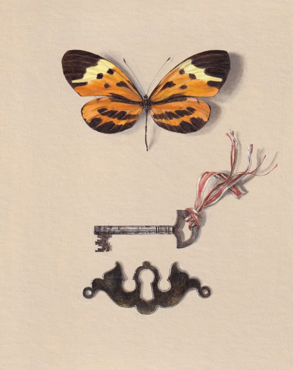 Rachel Ross, Heliconian with Escutcheon and Key