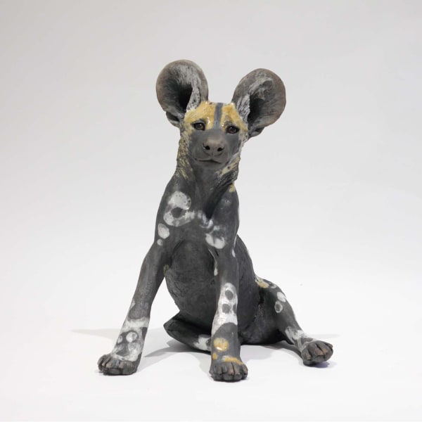 Nick Mackman, Wild Dog Pup Sitting Up II