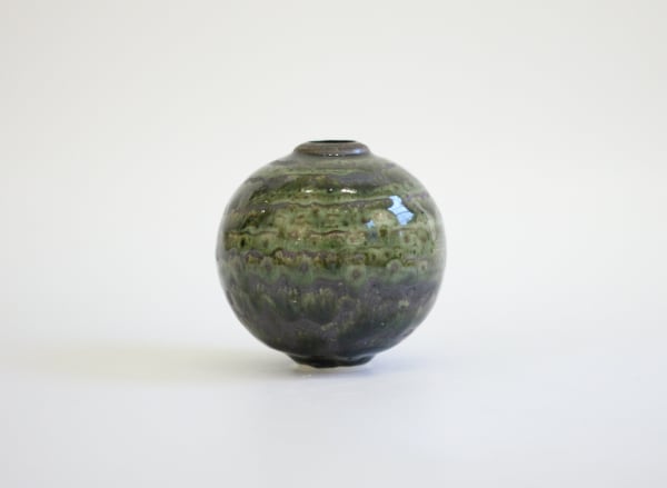 Tricia Thom, 71. Mini moon jar moss green