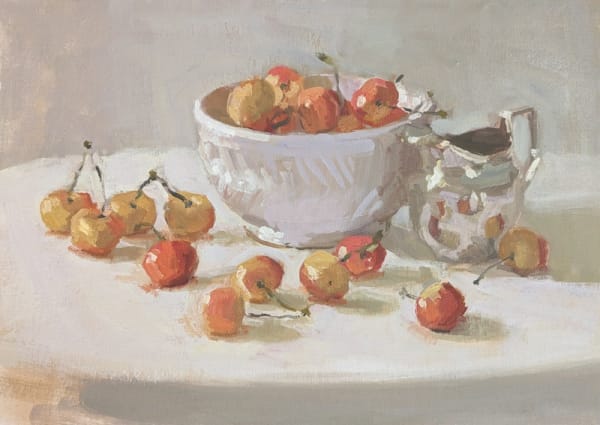 Lotta Teale, Cherries with Silver Jug