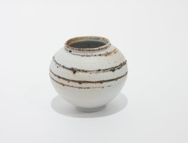 Adam Buick, 123. Miniature Moon Jar with Interfused Clay