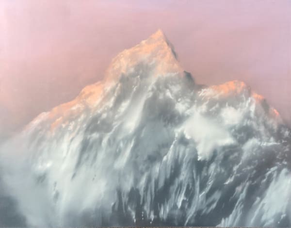 Jenny Pockley, Study for Sunlit Mountain Peak