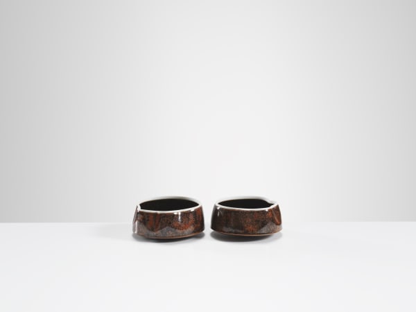 Chris Keenan, 19-20 A Pair of mottled red ‘cloud’ dishes