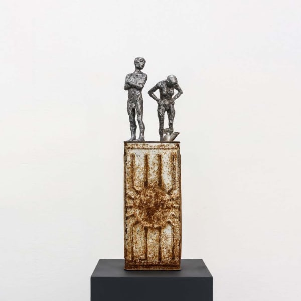 It used to be so simple, Cast aluminium on found tin 56 x 15 x 11 £2,200
