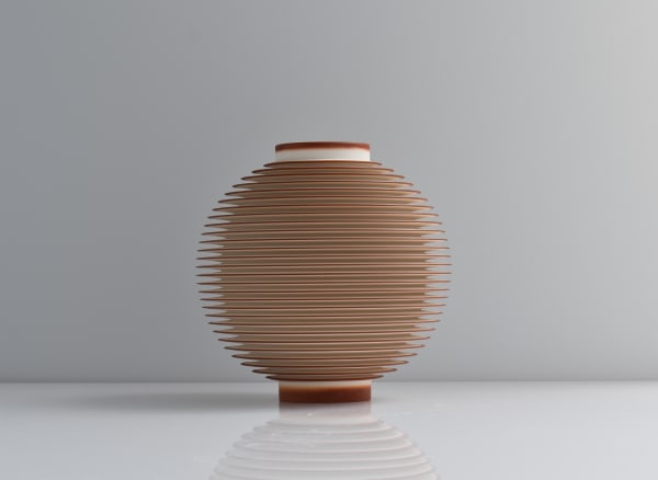 Nicholas Lees, Large Rust Orange Orbit (25.35)