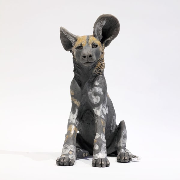 Nick Mackman, Wild Dog Pup Sitting Up IV