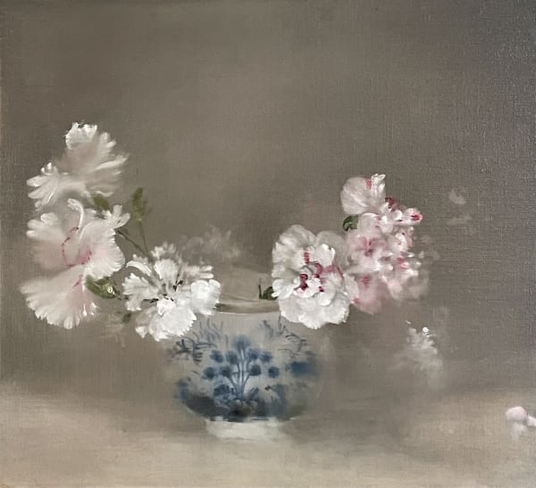 Linda Felcey Just Now Oil on Linen Board 20 x 22cm. £900