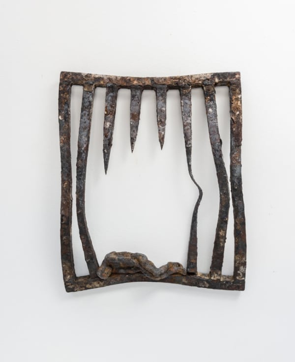 How do you sleep, Found object, Unique Bronze Figure 40 x 34 x 5 cm. £2,900