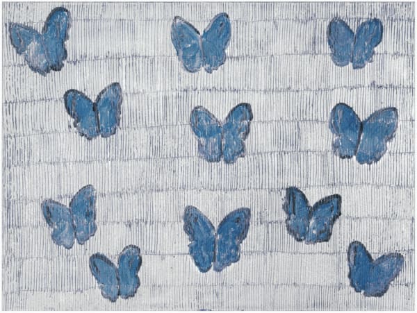 Hunt Slonem, Morphos Matagalpa, 2024
