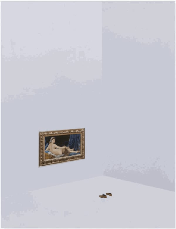 Hugo Lugo, Room for Contemplation (Museum V) - About J.A. Dominique Ingres, 2023