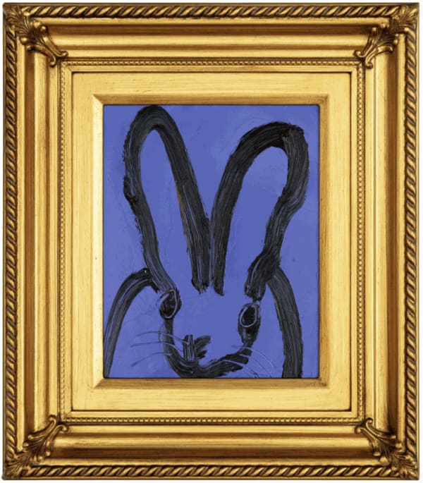 Hunt Slonem, Purple Bunny, 2024