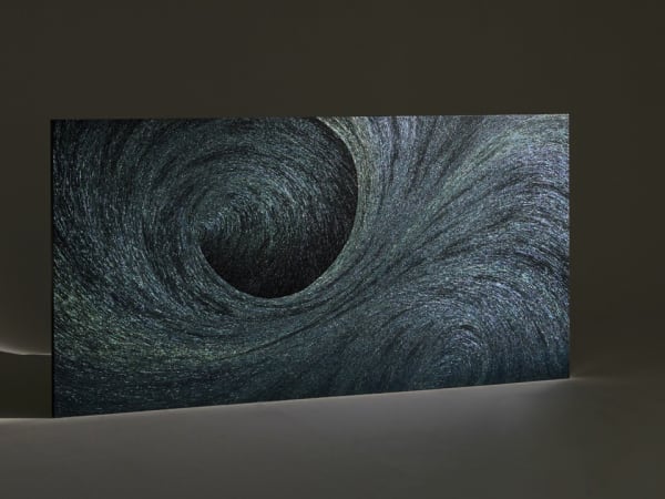 JI AN YOO Wave 10 , 2025 Mother of Pearl on Wood 120 x 240 cm (h x w)