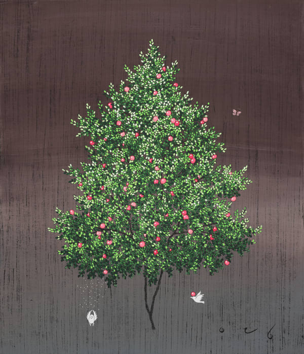 YOUNGJI LEE You Say You Love Me, 2025 Powdered pigment on Korean paper 53 x 45 cm (h x w)