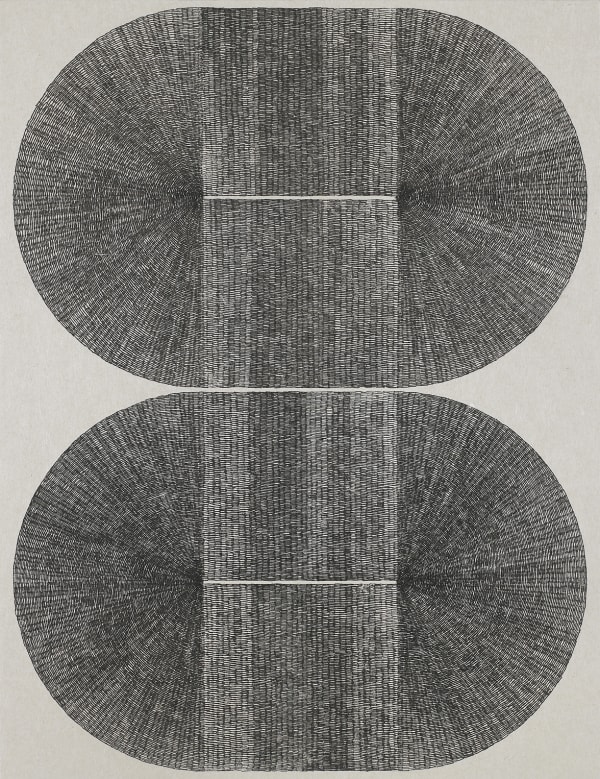 HyeJun MO 20240125 2024 한지에 펜 53x41cm