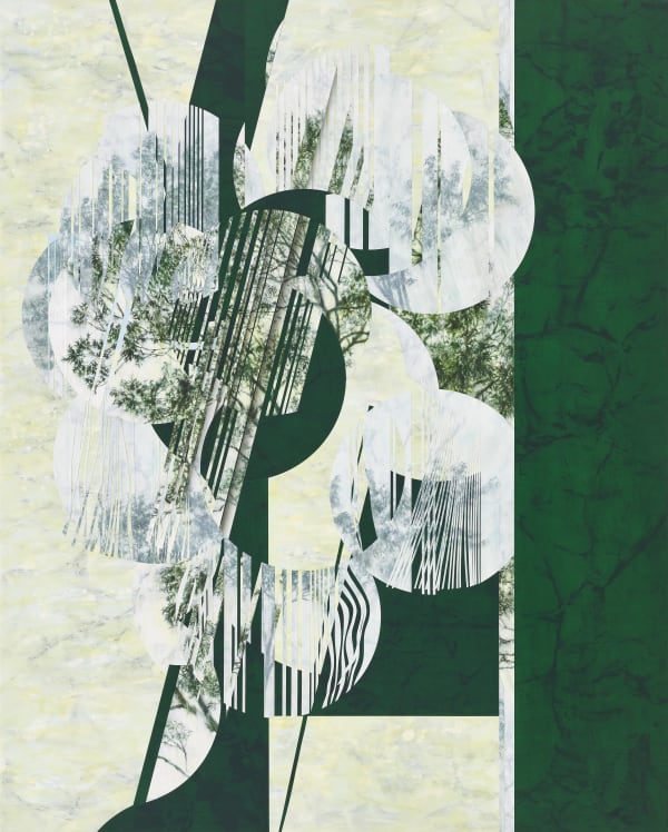 SangDeok Lee 느린 춤 2024 한지에 먹, 아크릴, 콜라주 130.3x162.2cm