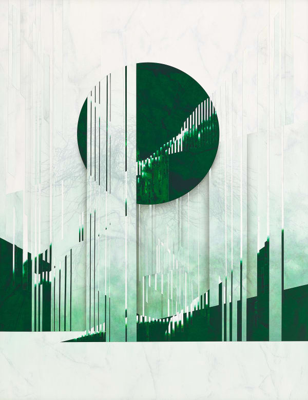 SangDeok Lee 안개 2023 장지에 먹, 혼합채색, 콜라주 116.8x91cm